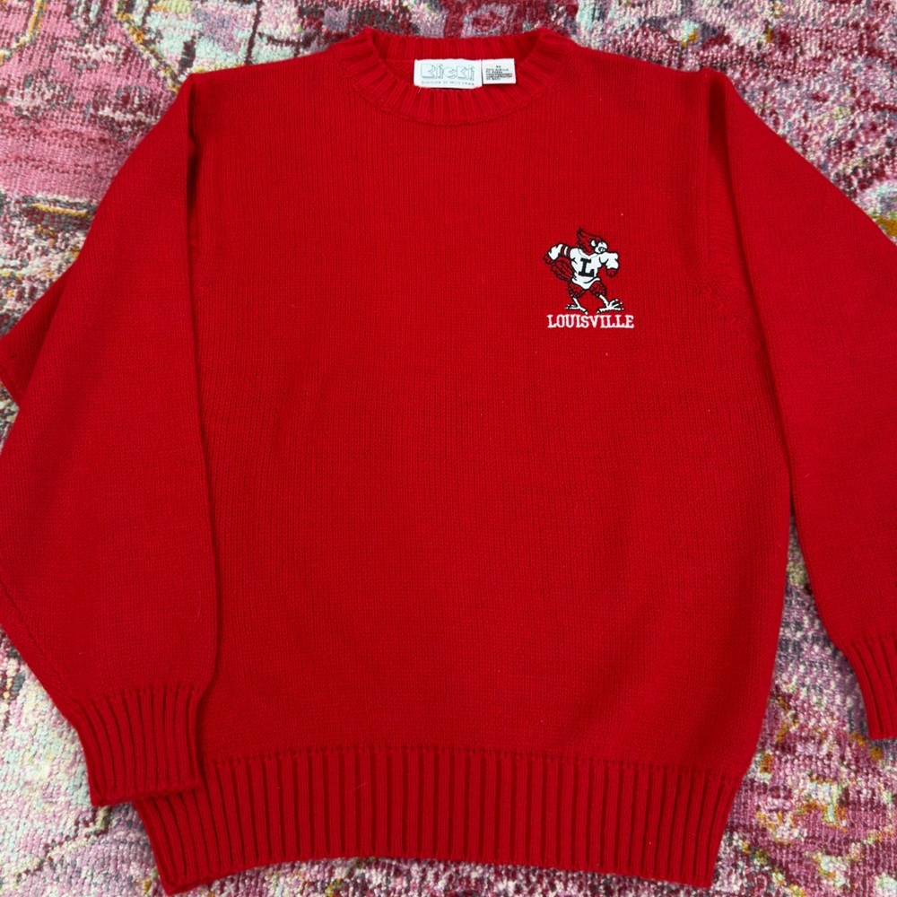 vintage university of louisville sweater